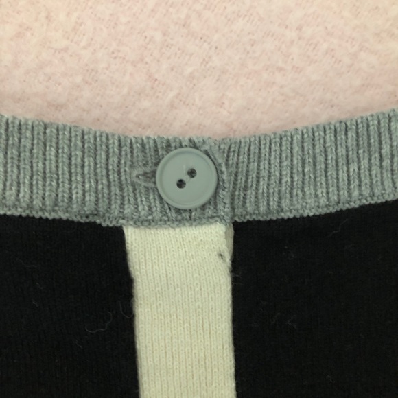 Mondrian-50s-chic, silk/ctn sweater Talbots, NWT - Picture 2 of 7